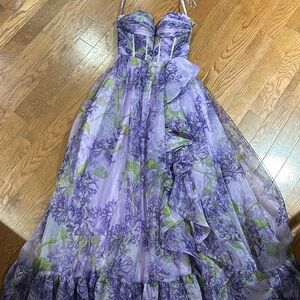 Morilee Prom Dress 49007. Never worn, comes with separate puff sleeves.